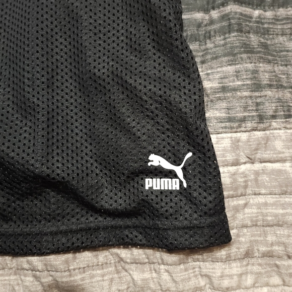 Puma Black Mesh Tie on Shoulders Tank Size Medium - Picture 6 of 9